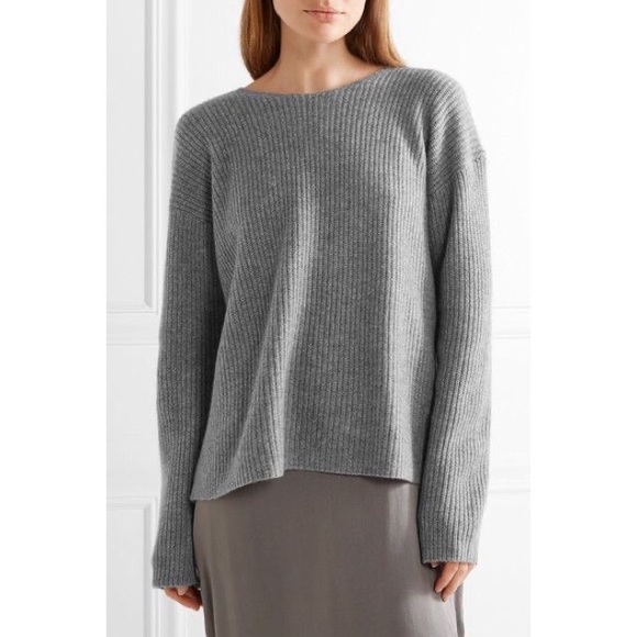 Theory Cashmere Twylina Split Back Sweater - Picture 2 of 11
